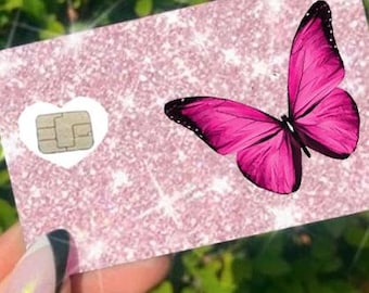 Ultra Bling Glitter Kreditkartenhaut, reflektierende Aufkleber Debit-Kreditkartenhaut Luxus reflektierende Eis zurück Informationen