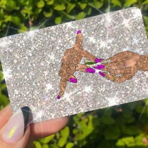 Carta di credito con debito Ultra Bling Reflective Skin, l'originale Ultra Ice Skin, da utilizzare solo con il rubinetto, informazioni sul retro (fumo)