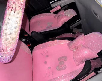 Sitzauflage pink ultra bling voller Auto