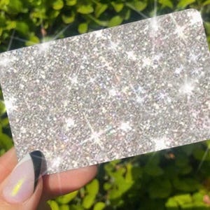 Carta di credito con debito Ultra Bling Reflective Skin, la pelle originale Ultra Ice, da utilizzare solo con il rubinetto, informazioni sul retro