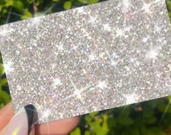 Ultra Bling Glitter Credit Card Skin, Reflective Sticker