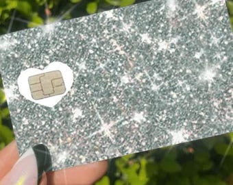 Ultra Bling Reflective Card Skin, Ice Design