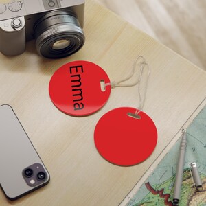 Personalized Luggage Tags, Travel Accessories, Custom Name Tags, Gift for Travelers, Vacation Essentials, Stylish Baggage Identifier