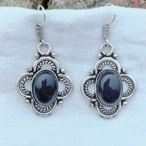Amethyst Sterling Silver Drop Earrings: February Birthstone Jewelry