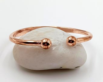 Puur koper-magnetische armband - uniseks healing-armband - verstelbare koperen manchet met baluiteinden - artritis pijnverlichting - energiebalans sieraden