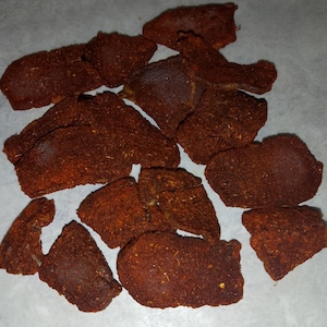 Quick, soft, beef jerky recipe, step by step instructions & images, features fast dry spice mix that can be altered for salt content, etc