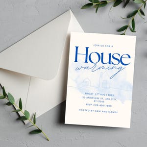 House Warming Editable Template Printable Housewarming Party Minimalist House Warming Minimalist  Invitation Editable PDF New House