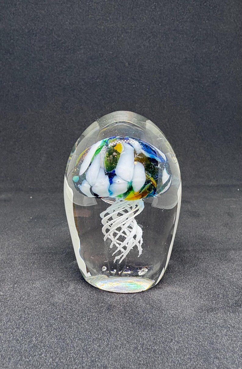 Hand Blown Glass Jellyfish (mini-rainbow) - Etsy