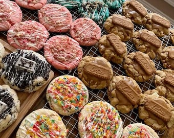 Mix & Match Gourmet Cookies | Build Your Own Cookie Box | Choose Any 3 Flavors | Thick NYC Style Cookies (Set of 3)