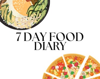 7-Day Food Diary Meal Planner: Petite Body Tracker (Digital Download)
