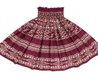 Hawaiian Pau Skirt, Hula Skirt, Hula Dance, Custom-made in Japan (12–35 in length,3–4 elastic bands,5 yds option) Tapa spau-2962PPPi