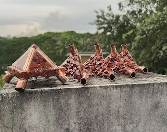 Handmade Orgonite Copper Giza Pyramid Connectors 19.05mm (3/4") – Healing Crystal Energy Tool