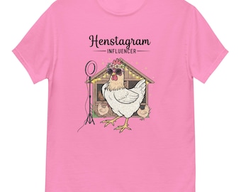 Funny Henstagram Chicken Shirt: Farm Girl Tee for Chicken Keepers
