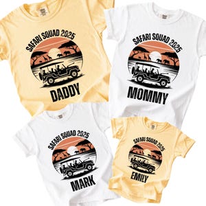 Custom Shirt Safari Squad, Family Vacation Shirts, Safari Birthday Trip Tee, Safari Trip Shirt, African Safari, Zoo Shirt,Safari Guide Shirt