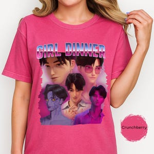 Dîner fille Jinu Kpop Demon Hunters Chemise couleurs confort, T-shirt bootleg Jinu Fan, T-shirt Jinu rétro des années 90, Cadeau pour femme et homme