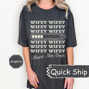 Personalized Bachelorette Bride Shirt, Retro Future Mrs Davis, Custom Bridal, Custom Future Mrs Shirt, Bride to be Shirt, Comfort Colors tee