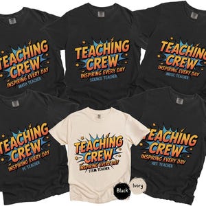 Teaching Crew Specials Shirts, Custom Teacher Shirt, Matching Elective Teacher Shirts, Staff Gifts, Personalized School Tee, Dream Team Tees