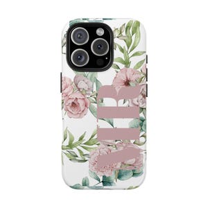 Personalized Floral Phone Case- Durable Phone Cover, Spring Floral Design, Gift for Her, Personalized Phone Accessory, Mother&#39;s Day Gift