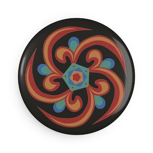 Kleurrijke magneetset mandala-knop - woondecoratie, cadeau, koelkastkunst, kinderkamerdecoratie, boho-stijl