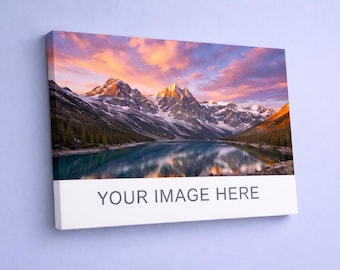 Anpassat fotocanvastryck, familjeporträtt, bröllopspresent, alla hjärtans dag-present