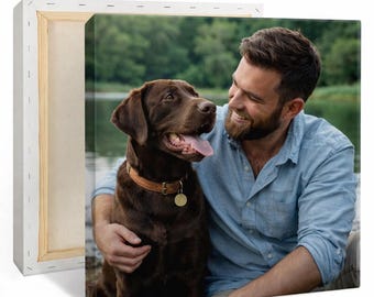 Canvastavla från dina foton, personlig väggkonst, anpassad väggdekor, presenter till henne