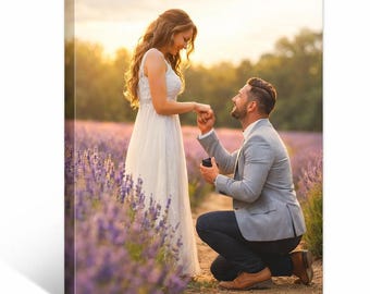 Personligt fotocanvastryck, anpassad väggkonstcanvas