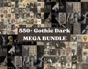 Gothic Collage Kit 550+ Dark Academia Photos ( Digital Download ) Prints