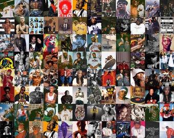 Minimalistisk rap-albumomslagsaffisch: Hiphop-musikväggkonst (digital nedladdning)