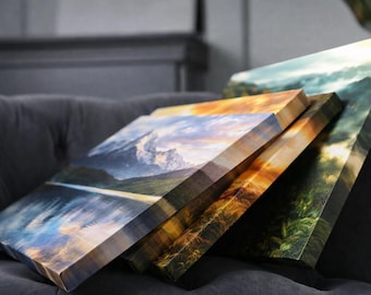 Personliga canvastavlor från dina foton, inslagna väggkonst i sträckt canvas, inflyttningspresenter till familj och vänner