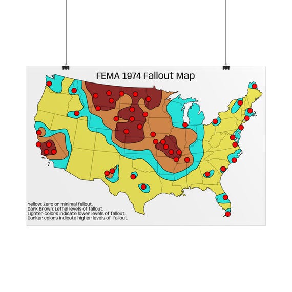 Fallout Prediction Map Nuclear War Fallout Map