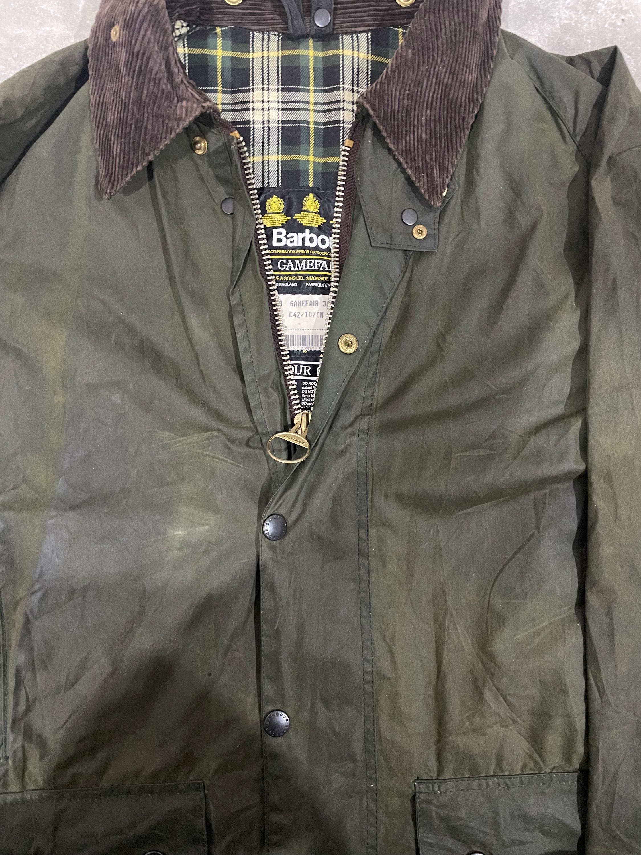 Vintage Barbour Gamefair Waxed Jacket C42 | 1993 Made in