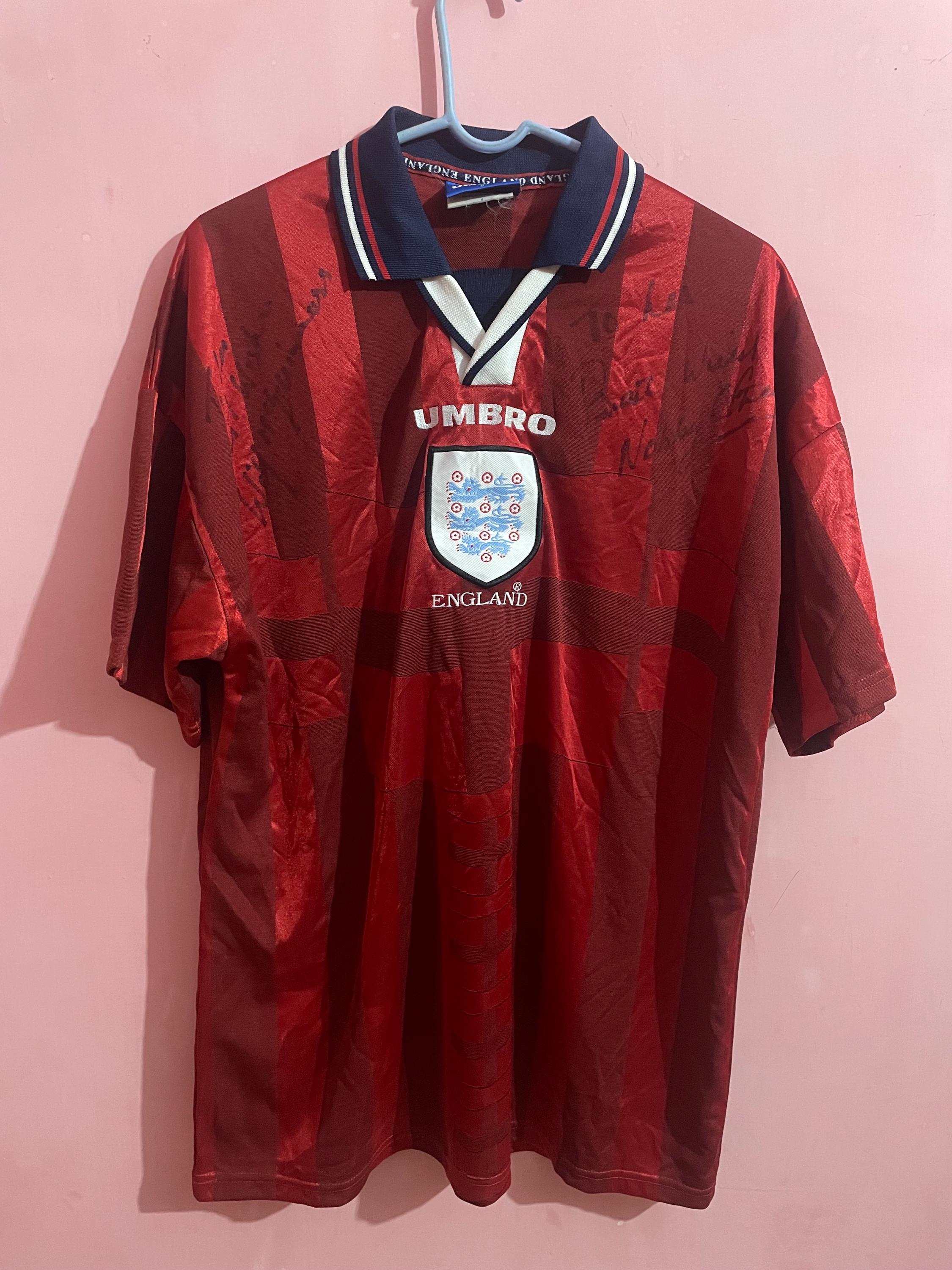 ウェア UMBRO ENGLAND L/S Soccer Uniform Umbro England Football Shirt for sale | eBay