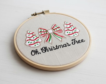 Motif de broderie arbre de Noël : motif des fêtes de fin d'année