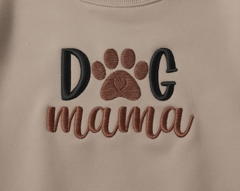 Dog Mama Embroidery Design, Pet Lover Machine Pattern, Puppy Mom Digital File, Dog Paw DIY Gift, 9 Sizes Instant Download