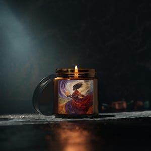 Oya Scented Candle | Orisha Afro-Caribbean Decor | Spiritual Gift | Ancestral Yoruba Energy | Ritual Aromatherapy Candle