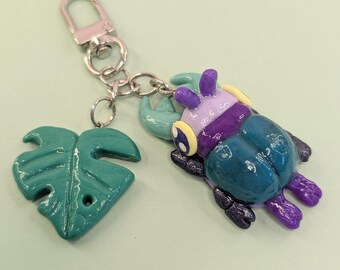 Polymer Clay Beetle Charm