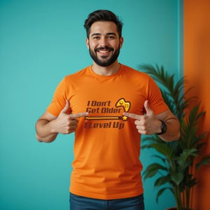 Gamer Level Up Tee - Unisex Heavy Cotton T-Shirt, Funny Birthday Gift, Video Game Shirt, Retro Gamer Apparel, Funny Gaming Top