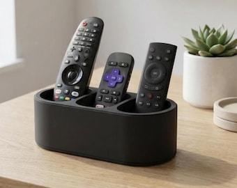 3-Slot TV Remote Control Holder: Modern Living Room Organizer