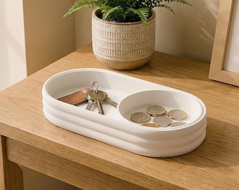 Minimalist Valet Tray – Modern Catchall Organiser for Coins & Car Keys
