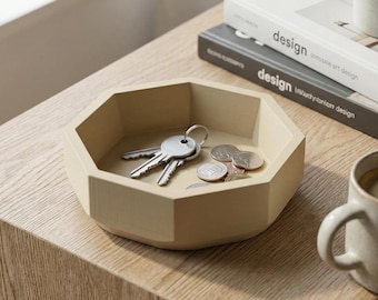 Minimal Storage Bowl for Keys & Coins – Modern Entryway or Desk Organizer