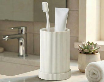 Modern Toothbrush Holder - Removable Drip Tray