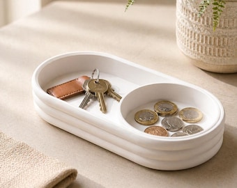 Minimalist Key Tray – Modern Catchall Organiser for Keys, Coins & Essentials