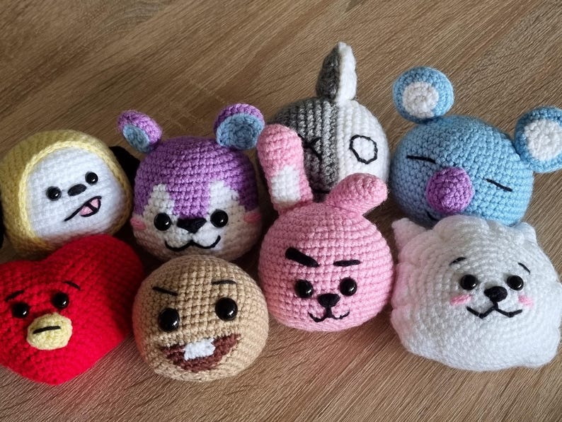 BT21 RJ Amigurumi Pattern - Etsy