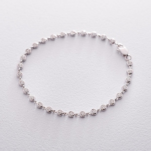 3MM Moissanite Tennis Bracelet 925 Sterling Silver Tennis Bracelet Passes Diamond Tennis Bracelet, Anniversary Gift, Dainty Zircon Bracelet