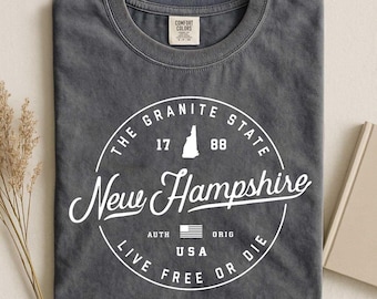 New Hampshire Granite State Shirt - Live Free Or Die Shirt - New Hampshire USA Shirt - NH Pride Shirt - New Hampshire Gift Tee