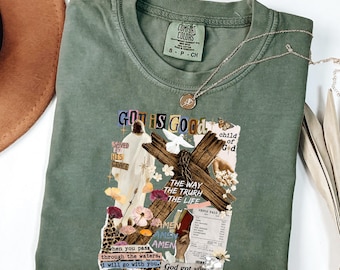 God Is Good Christian Shirt - Faith Jesus Tee, Child of God Graphic T-Shirt, Bible Verse Religious Gift
