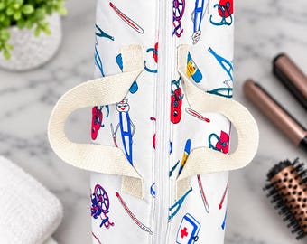 Medical Themed Hair Tools Bag