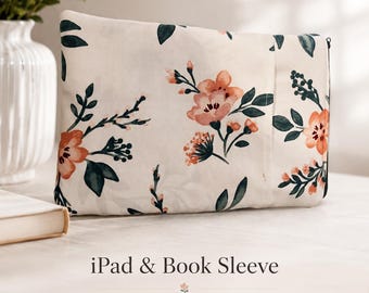 Floral Padded IPad/Book Sleeve