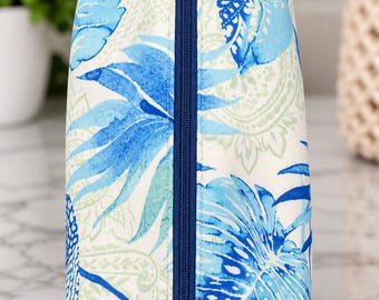Blue Floral Large Essentials Bag
