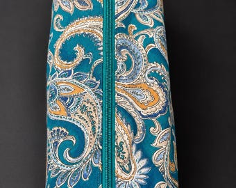 Teal Pasley Large Essentials Bag
